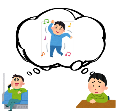 妻の里帰り中、自由でいいねと発言する友人と、それに悩む自分の画像